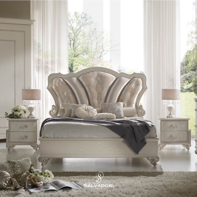 L06/B Letto imbottito con pediera